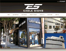 Tablet Screenshot of eaglesigns.net